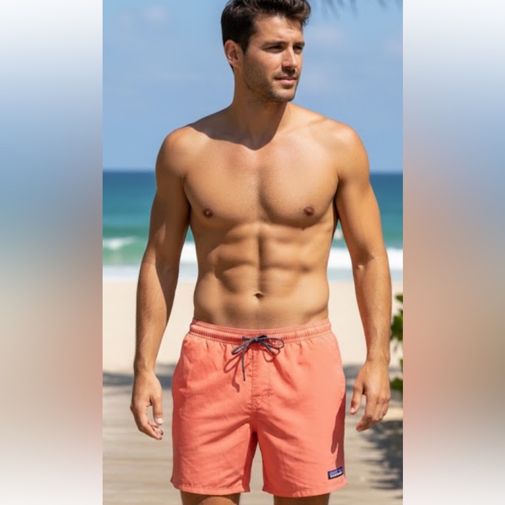 Patagonia Men's Bright Coral Swim Trunks